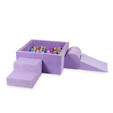 Foam speelset paars - ballenbak & 400 paars gele ballen