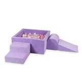 Foam speelset paars - ballenbak & 400 wit roze ballen