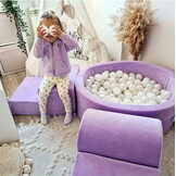 Foam speelset goud - ballenbak & 400 grijstint ballen