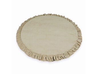 Speelnest - beige - velvet - rond - Ø 100 cm