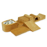 Foam speelset caramel - ballenbak & 100 grijstint ballen - 7-delig