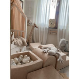 Foam speelset - goud - ballenbak rond & 200 grijstint ballen