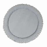 Speelnest - lichtgrijs - velvet - rond - Ø 120 cm