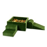 Foam speelset groen - ballenbak & 400 goud gele ballen