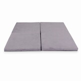Opvouwbare gymmat - sportmat - 120x120 cm - lila - vierkant