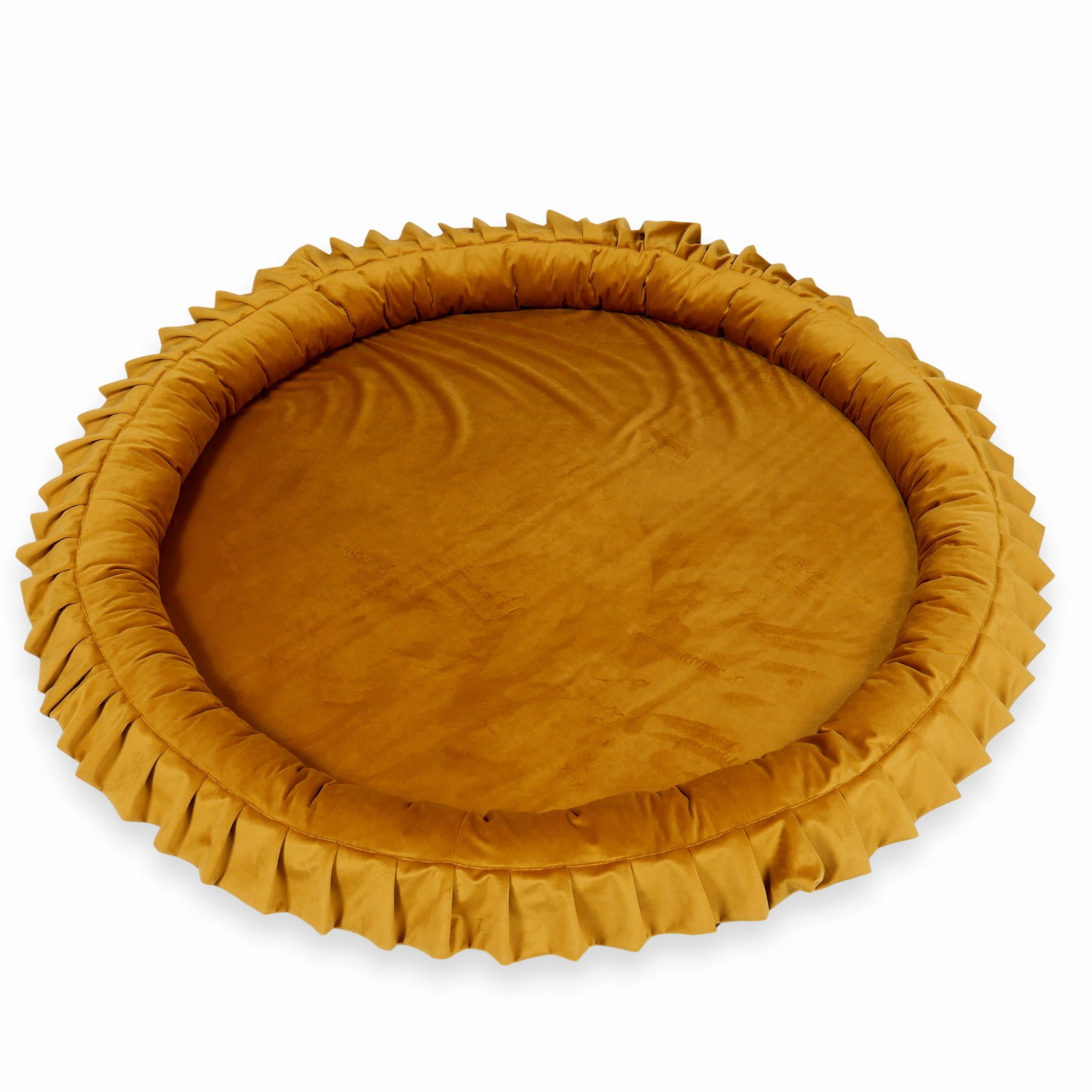 Speelnest - goud - velvet - rond - Ø 120 cm