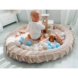 Speelnest - goud - velvet - rond - Ø 120 cm