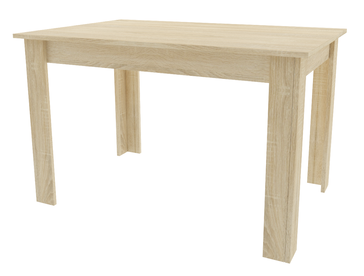 Eettafel - eetkamertafel - 120x80x75 cm - sonoma eiken