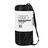 Spijkermat - shakti mat - met kussen - 124x50 cm - zwart wit