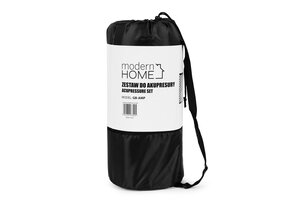 Spijkermat - shakti mat - met kussen - 124x50 cm - zwart wit