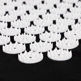 Spijkermat - shakti mat - met kussen - 124x50 cm - zwart wit