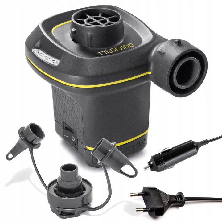 Elektrische luchtpomp - supersnel op 12V - 480 l/min - zwart