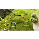 Voetbaldoel - rebounder - 2-in-1 - 220x105x110cm - geel, zwart