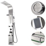 Douchepaneel - met planchet, regendouche & hydromassage - 150cm