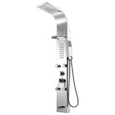 Douchepaneel - met planchet, regendouche & hydromassage - 150cm