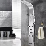 Douchepaneel - met planchet, regendouche & hydromassage - 150cm