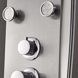 Douchepaneel - met planchet, regendouche & hydromassage - 150cm