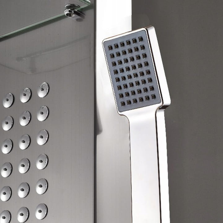 Douchepaneel - met planchet, regendouche & hydromassage - 150cm