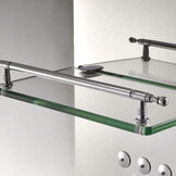 Douchepaneel - met planchet, regendouche & hydromassage - 150cm