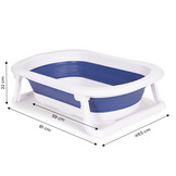 Babybadje - 81x49,5x22 cm - opvouwbaar - blauw