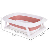 Babybadje - 81x49,5x22 cm - opvouwbaar - roze