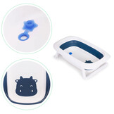 Babybadje - 81x49,5x22 cm - opvouwbaar - donkerblauw