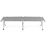 Veldbed - 190x64 cm - opvouwbaar - grijs