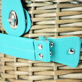 Picknickmand - 4 personen - met thermotas - 41x31x22cm - riet