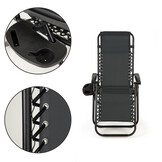 Ligstoel tuin - 90x119cm - verstelbaar - antraciet