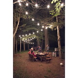 Lichtsnoer buiten - prikkabel - 10m - 10 lampen - warm wit