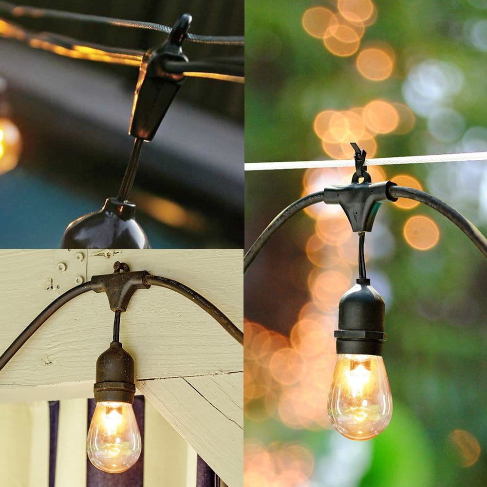 Lichtsnoer buiten - prikkabel - 10m - 10 lampen - warm wit