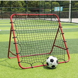 Rebounder voetbal - 100x100x70cm - staal - rood, zwart