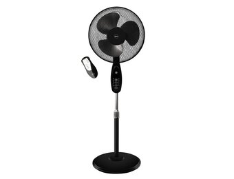Staande ventilator met afstandsbediening - 45W - Ø 40cm - zwart