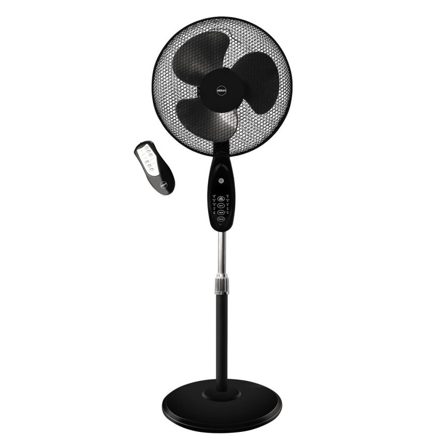 Staande ventilator met afstandsbediening - 45W - Ø 40cm - zwart