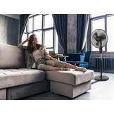 Staande ventilator met afstandsbediening - 45W - Ø 40cm - zwart