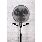 Staande ventilator met afstandsbediening - 45W - Ø 40cm - zwart