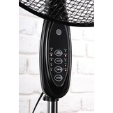 Staande ventilator met afstandsbediening - 45W - Ø 40cm - zwart
