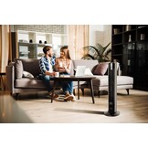 Torenventilator - stil - 3 snelheden - 21,8x74 cm - zwart