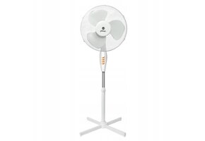 Staande ventilator - stil - met hoekverstelling - Ø 40 cm - wit