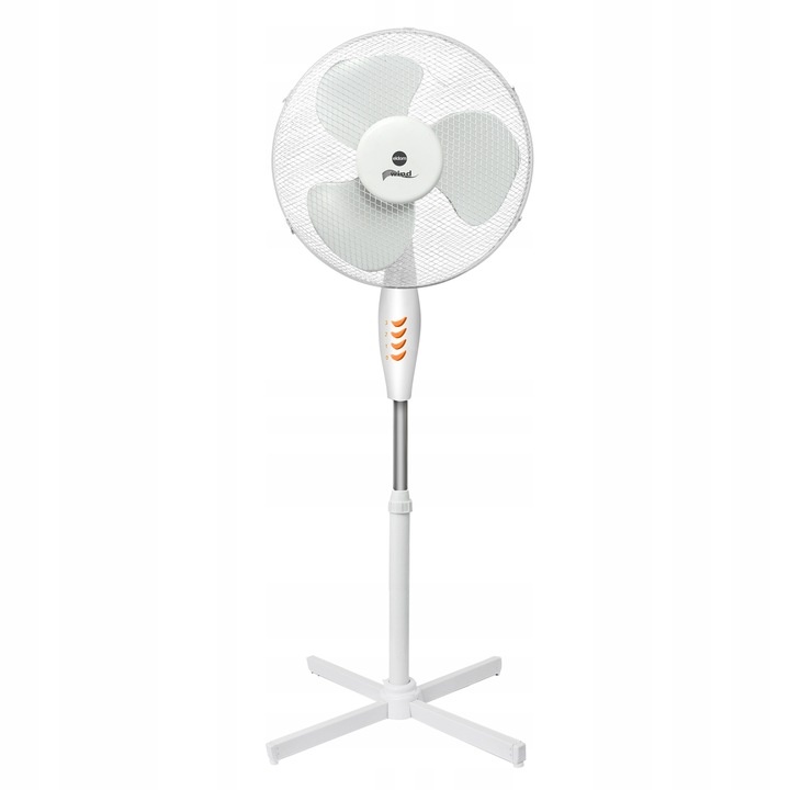 Staande ventilator - stil - met hoekverstelling - Ø 40 cm - wit