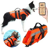 Zwemvest hond - maat M - reflecterend - oranje