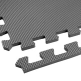 Speelmat baby - foam - puzzelmat - 118x118cm - zwart wit grijs