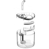 Drinkfontein kat - waterfontein - Ø16 cm - 1.8L - transparant