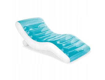 INTEX - luchtbed zwembad - ligstoel - 191x99cm - blauw wit