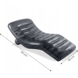 INTEX - luchtbed zwembad - ligstoel - 191x99cm - zwart