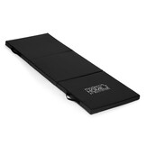 Yogamat - fitness mat - 5cm dik - 182x60 cm - zwart
