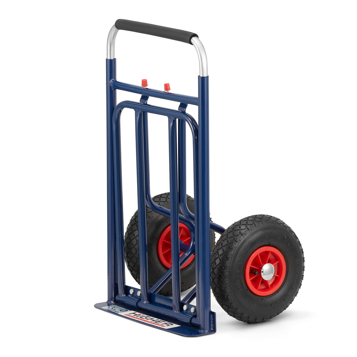 Steekwagen - steekkar - opvouwbaar - tot 150 kg - blauw