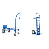 Steekwagen - Transportwagen - tot 250 kg - luchtbanden - blauw