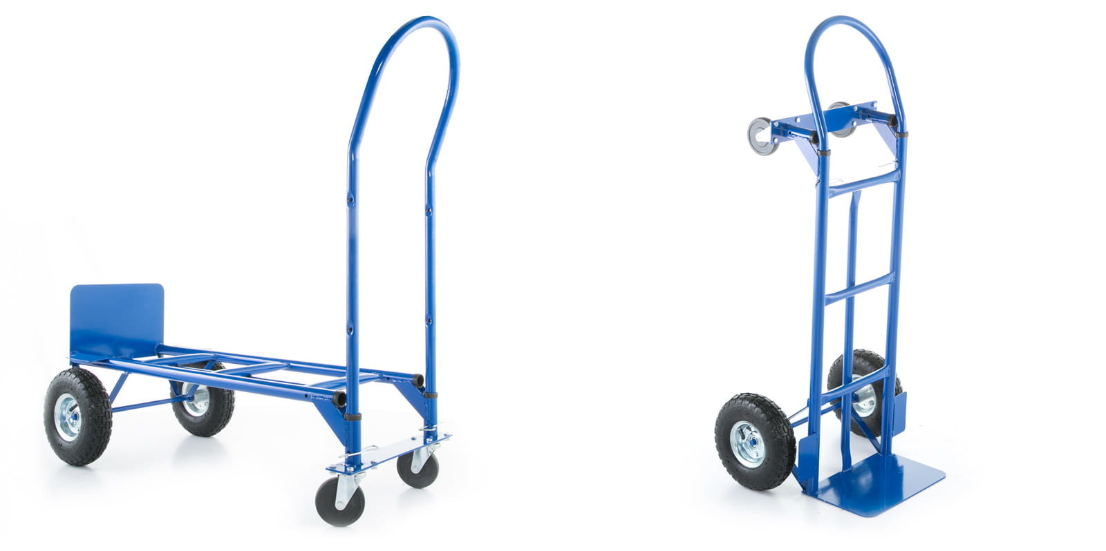 Steekwagen - Transportwagen - tot 250 kg - luchtbanden - blauw