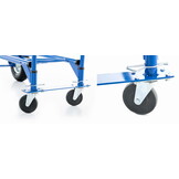 Steekwagen - Transportwagen - tot 250 kg - luchtbanden - blauw